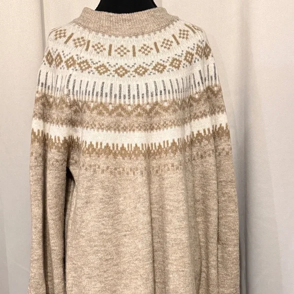 Maurices Plus Size Fair Isle Combo Sweater Dress - Picture 1 of 3